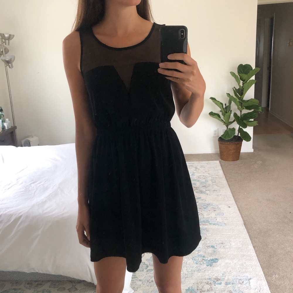 Lush - dress with mesh detail